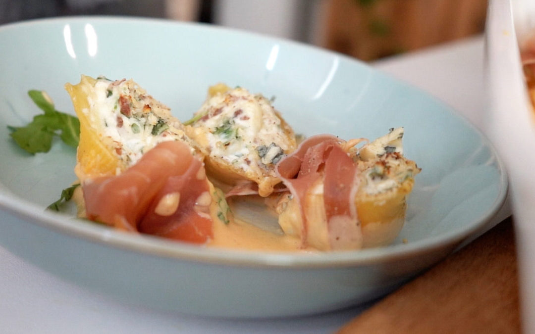 Gevulde pasta met Ganda Ham